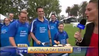 Aussie Farmers Direct on Channel Nine's Today Show for Australia Day Big Breakfast