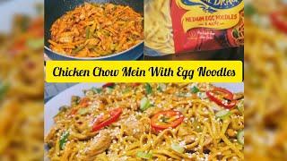 Chicken Chow Mein With Egg Noodles Nests| Easy To Make Egg Noodles Recipe