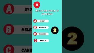 What is the Capital of Australia  | Everyday Quiz  #everydayquiz