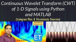Continuous Wavelet Transform (CWT) of 1-D Signals using Python and MATLAB