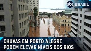 Chuvas em Porto Alegre podem elevar níveis dos rios para acima dos 5 metros | SBT Brasil (11/05/24)