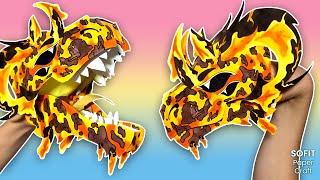 How to make a paper Volcanic Dragon on hand. / Sofit PaperCraft / DIY
