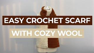 Easy Crochet Scarf | Cozy Wool Dreieckstuch