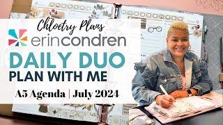 Erin Condren Daily Duo Plan With Me | Mid-July 2024