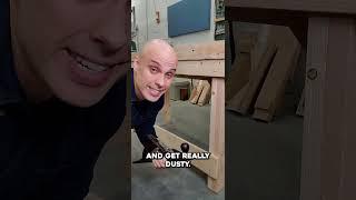 DON'T build your workbench with a SHELF #diy #woodworking #shorts