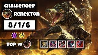 Renekton vs Malphite Top 11.11 Challenger S11 Gameplay (8/1/6) - NA