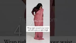 Saree drape for curvy body | beginner saree draping | how to wear saree | #shorts