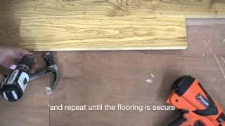 Fit solid wood floor with tongue tites