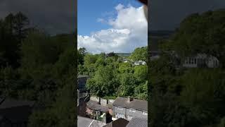 Viaduct - really high up - Tavistock viewed from a high disused railway viaduct over the town