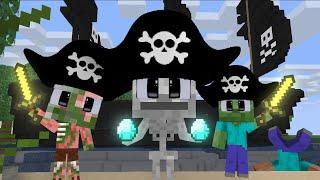 MONSTER SCHOOL : PIRATE TREASURE HUNT CHALLENGE WITH BABY MONSTER - FUNNY ANIMATION