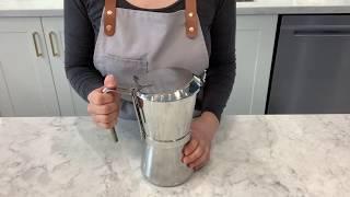 How to open and close Giannina stovetop espresso makers