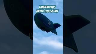Landeanflug des BAYER Flugschiffes zum Ballonglühen des Flughafenfests der LSG Erbslöh in Langenfeld
