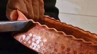 How beautiful copper vessels are made?