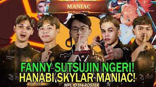 SUTSUJIN LATIAN FANNY RRQ S14! FANNY SUTSUJIN NGERI BANGET! HANABI SKYLAR MANIAC!