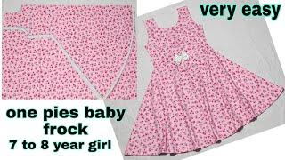 One Piece baby frock cutting and stitching 