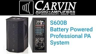 Carvin Audio S600B Stagemate Battery Powered Portable PA System