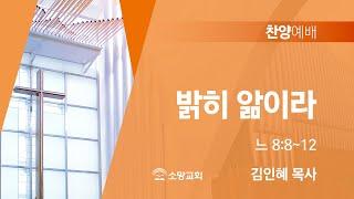 [소망교회] 밝히 앎이라 / 느 8:8~12 / 찬양예배 / 김인혜 목사 / 20240714