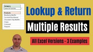 Lookup and Return Multiple Values - All versions + Bonus Trick
