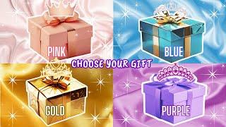 Choose Your GiftPink, Blue, Gold & Purple edition #4giftbox #pickonekickone #wouldyourather