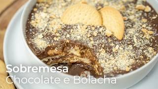 Sobremesa Rápida de Chocolate e Bolacha Maria | Leve e Deliciosa!