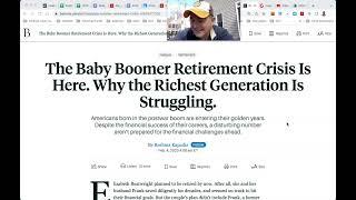 The Baby Boomer Retirement Crisis Is Here!