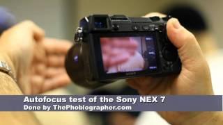 Sony A77 and NEX 7 focusing demo by The Phoblographer