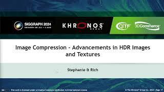 Image Compression - Advancements in HDR Images and Textures