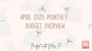 April 2025 Monthly Budget Overview | Plan With Me | Zero Based Budget | Debt Payoff Journey