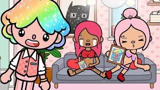 RAINBOW HAIR MADE ME FAMOUS AMONG GIRLS | TOCA BOCA SAD SAD STORY