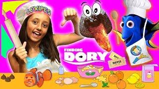 FINDING DORY Likes Our Molten Lava Dessert! + Movie Day! FUNnel Vision Cooking Recipe ≖ʖ≖