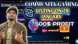 Community Gaming Airdrop 🪂 listing || CGX Token TGE on 28 January