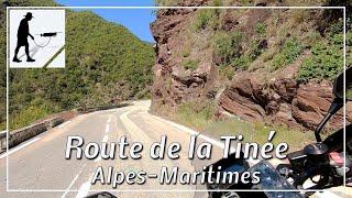 Route de la Tinée, Road M2205, Maritime Alps, Provence-Alpes-Cote d'Azur, France - by motorcycle