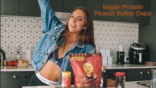 5 Ingredient VEGAN PROTEIN Peanut Butter Cups Recipe | Vegan Desserts