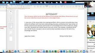 HOW TO WRITE AN AFFIDAVIT