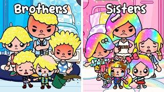 Brothers VS Sisters Stories Compilation   Toca Life World | Toca Boca