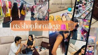 Shopping (for college) vlog ️ | New College | Meenakshi Anoop
