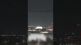 Момент столкновения самолёта и вертолёта над Вашингтоном