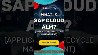 What is SAP Cloud ALM | ZaranTech #shorts