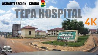 Ahafo Ano North Municipal Hospital at Tepa Drive Tour 4K Ghana Health Service