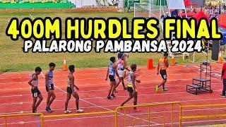 Final: 400M Hurdles Elementary and Secondary Boys & Girls | Palarong Pambansa 2024