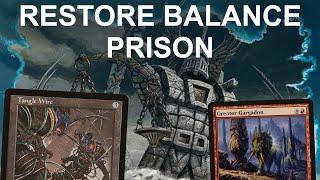 A TANGLED BALANCE! Legacy Artifact Stompy Restore Balance Prison. MTG