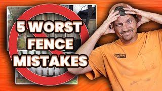 5 Mistakes To AVOID When Building Fence