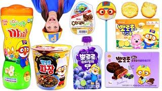 Pororo candy dessert Mukbang 뽀로로 캔디 디저트 먹방 JiniYum 지니얌