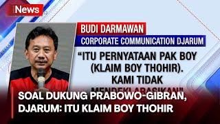 Penyataan Djarum Grup Soal Dukungan ke Prabowo-Gibran: Itu Klaim Boy Thohir