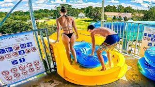 Waterslides at at Sárvári Gyógy- és Wellnessfürdő 