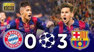 Barcelona(3-0) Bayern munich ️ champions league 2015  A match for history Messi is amazing FHD