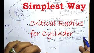 Critical Radius of Insulation for Cylinder-Derivation