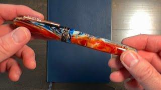 Fountain Pen Focus and Review of the Conklin 1898 Misto Orange and the Opus Omar 88 Demonstrator