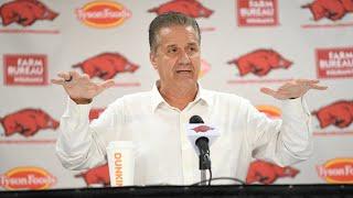 Arkansas basketball coach John Calipari speaks on roster, summer workouts and more (full video)