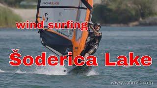 Wind surfing on Šoderica lake